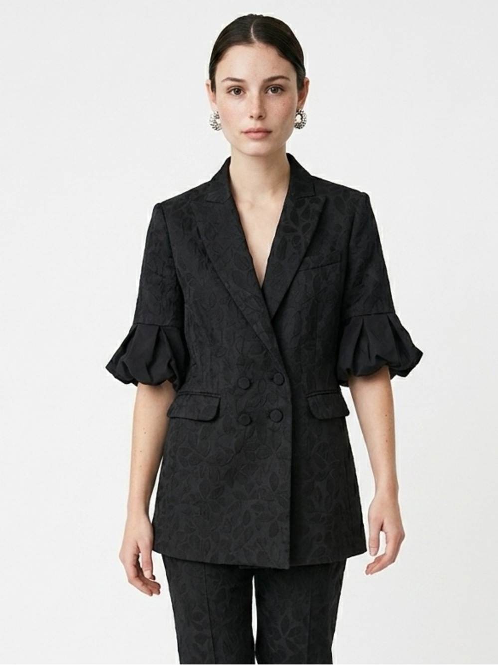 BCBGMaxAzria black printed blazer - Picture 1 of 16